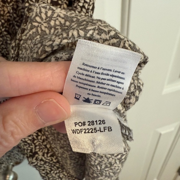 Faherty Montara Leaf Batik Printed Blouson Mini Dress Size XS - Picture 7 of 14